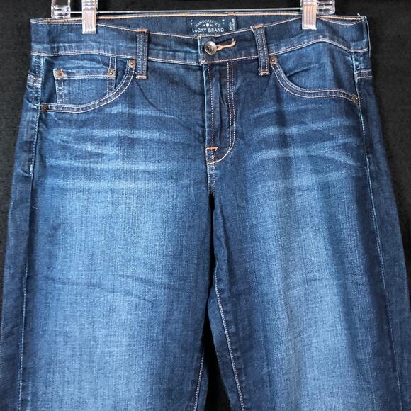 Lucky Brand Womens Jeans Blue Denim Whiskered Cotton Blend Stretch 10/30 - Picture 2 of 11